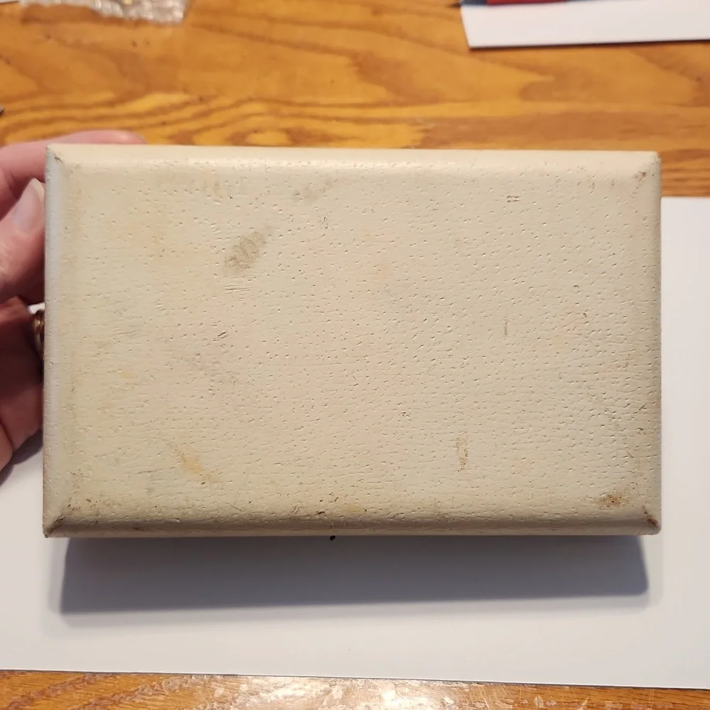 Vintage Ivory Earring Box